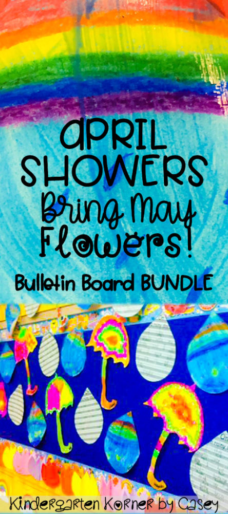 April Showers Bring May Flowers Bulletin Board