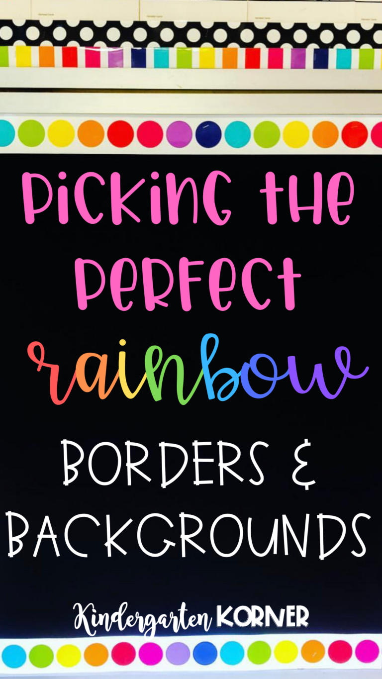 5 Tips for Creating a Rainbow Classroom - Kindergarten Korner - A ...