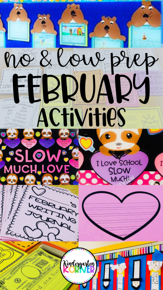 February Activities for Kindergarten