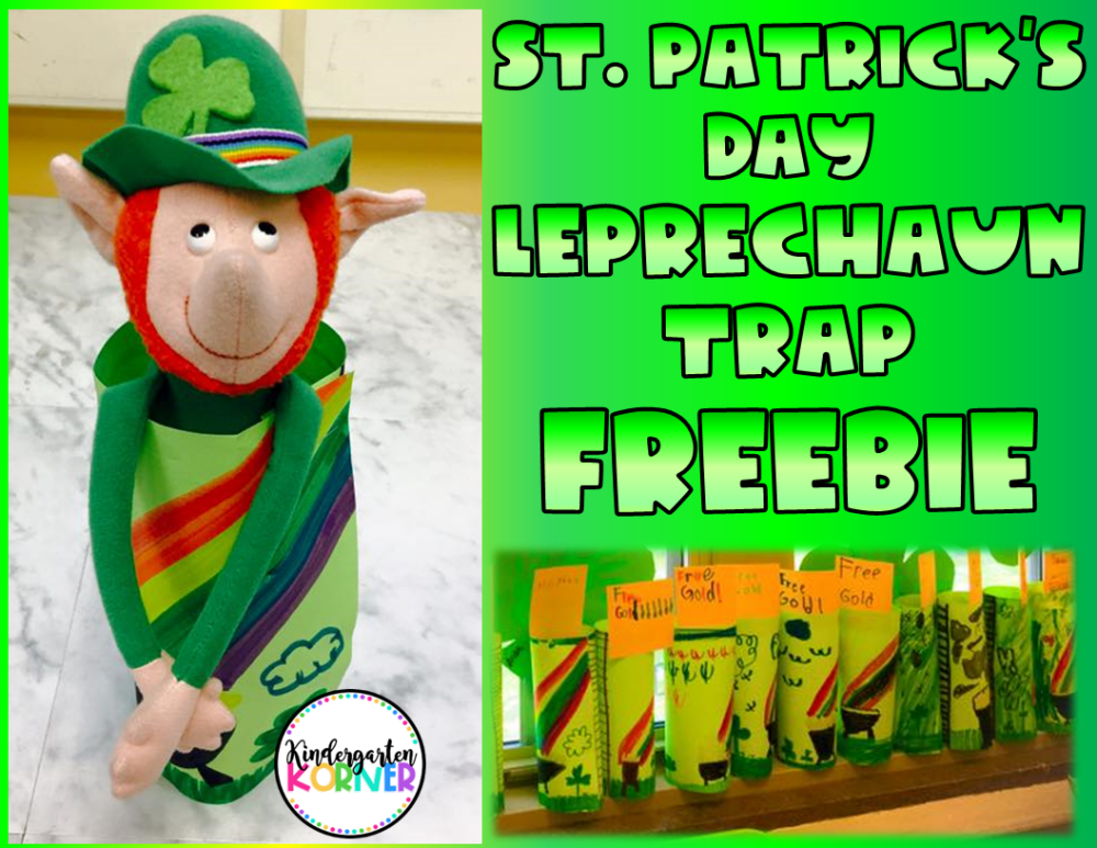 St. Patrick's Day leprechaun trap freebie