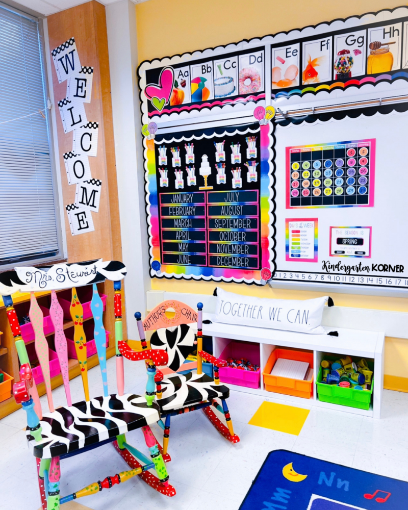 Rainbow Classroom Theme for Kindergarten