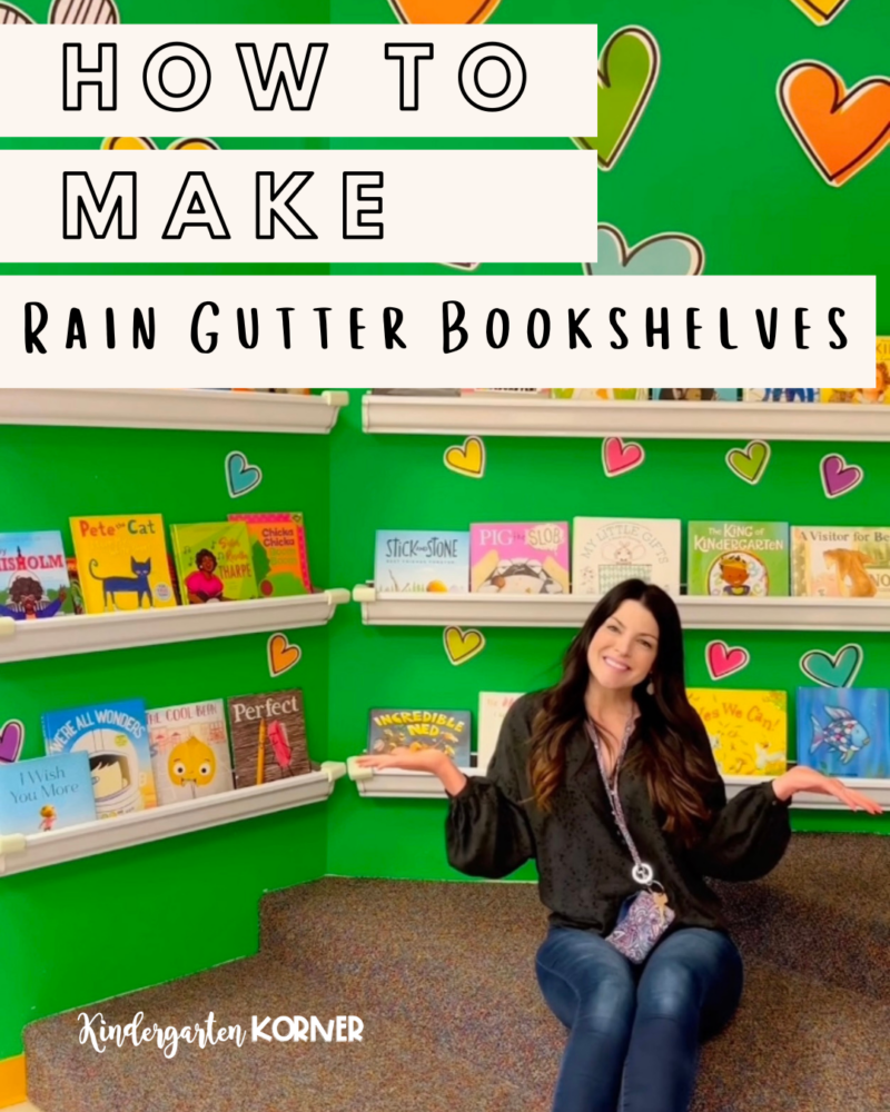 rain gutter bookshelves
