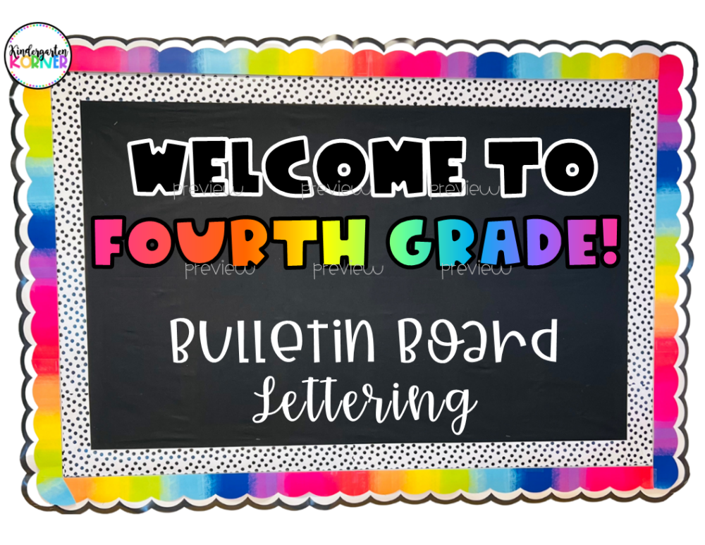Welcome to Fourth Grade Banner