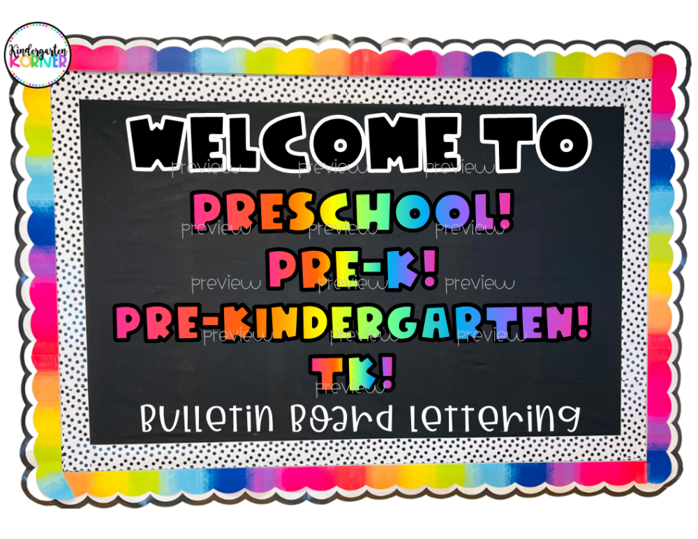 Welcome to Pre-K sign