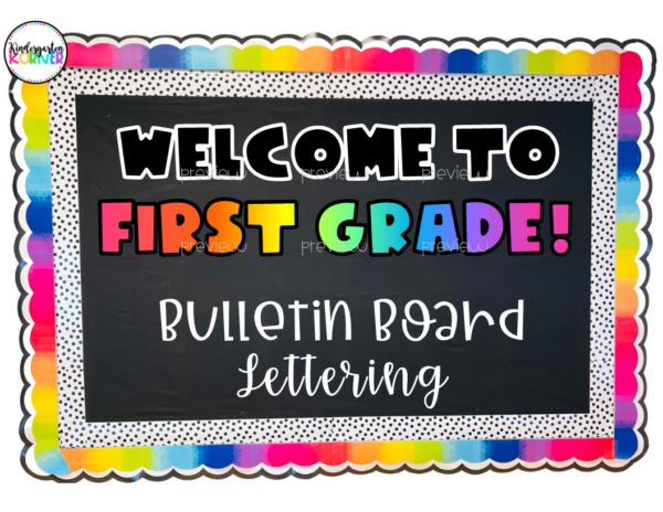 First Grade Welcome Sign