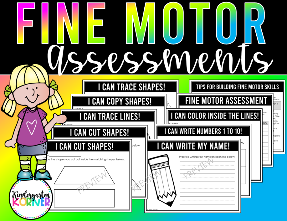 Kindergarten Fine Motor Assessments