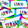 Editable Rainbow Labels