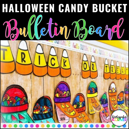 Halloween Bulletin Board | Candy Bucket Writing, Craft, and Trick or ...