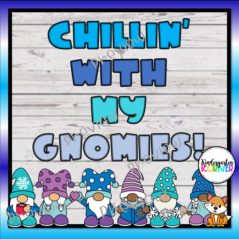 Winter Gnomes Bulletin Board