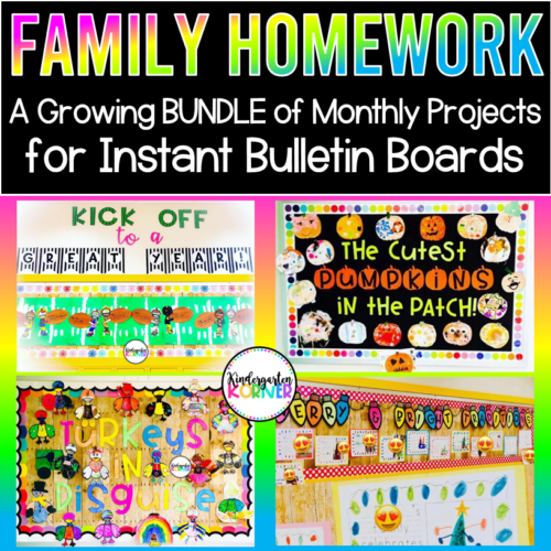 family homework projects for kindergarten