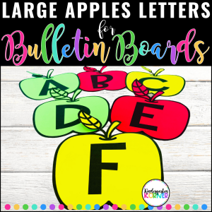 Apples Bulletin Board Letters Set  Build Your Own Banner - Kindergarten  Korner - A Kindergarten Teaching Blog