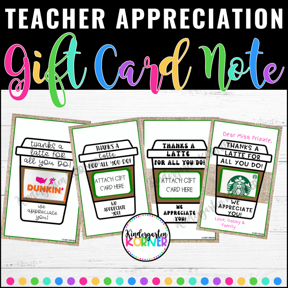 Teacher Appreciation Week Starbucks