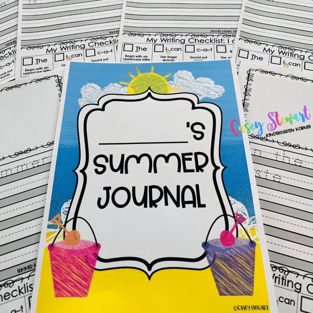 Kindergarten Summer Writing Journals