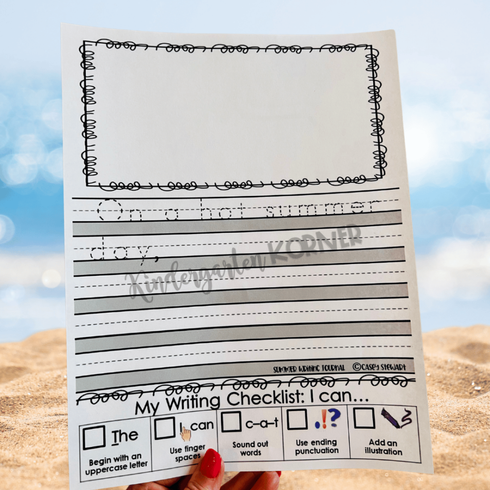 Summer Writing Prompts for Kindergarten