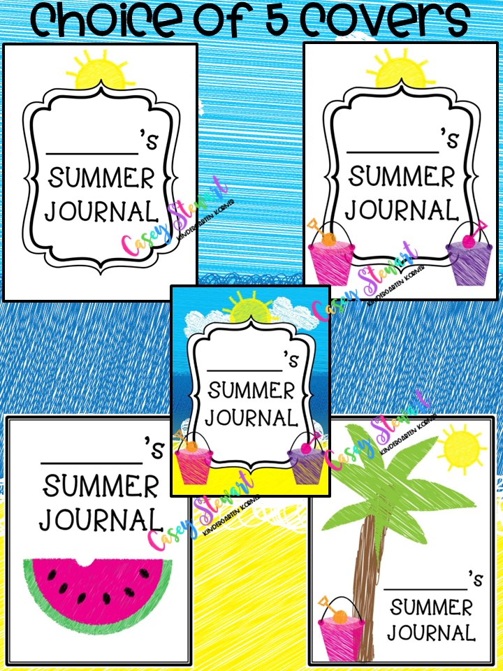 Summer Writing journals