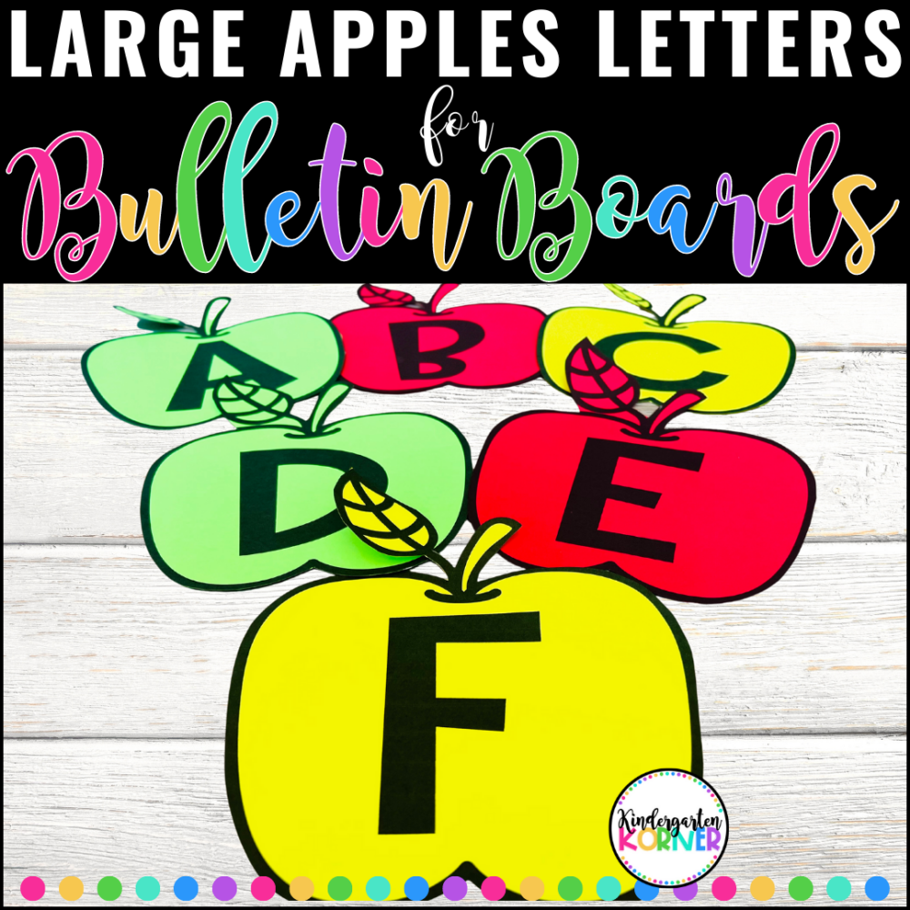 fall apple bulletin board