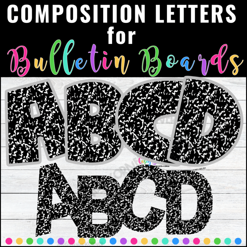 Composition Notebook Classroom Decor - Kindergarten Korner - A ...